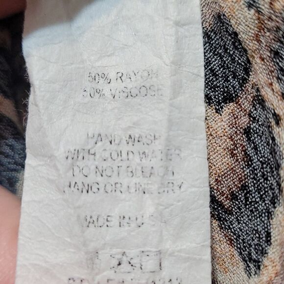 By Together leopard print cross front tunic top - Picture 6 of 6